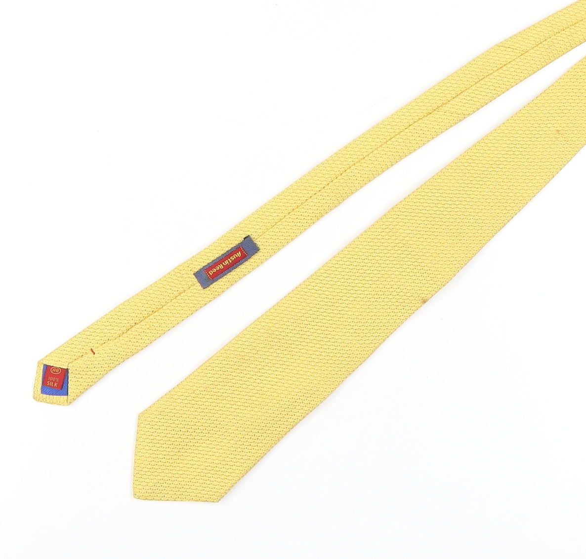 Austin Reed Men's Yellow Silk Knit Tie One Size