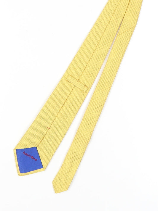 Austin Reed Men's Yellow Silk Knit Tie One Size