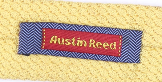 Austin Reed Men's Yellow Silk Knit Tie One Size