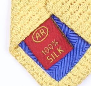 Austin Reed Men's Yellow Silk Knit Tie One Size