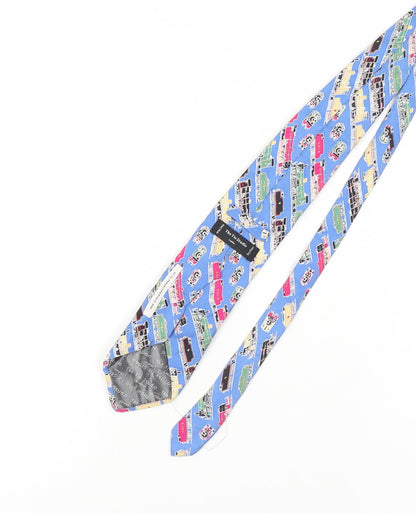 The Tie Studio Men's Blue Silk Designer Tie