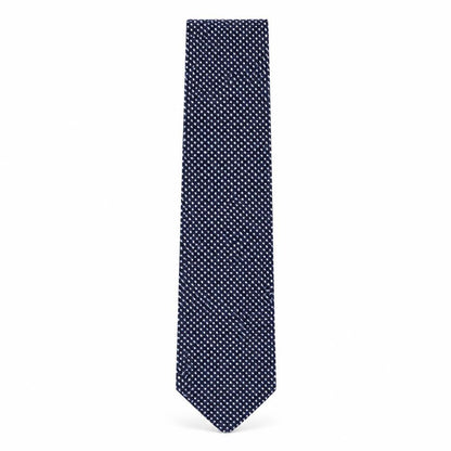 Mens HUGO BOSS Blue Geometric 100% Silk  Tie