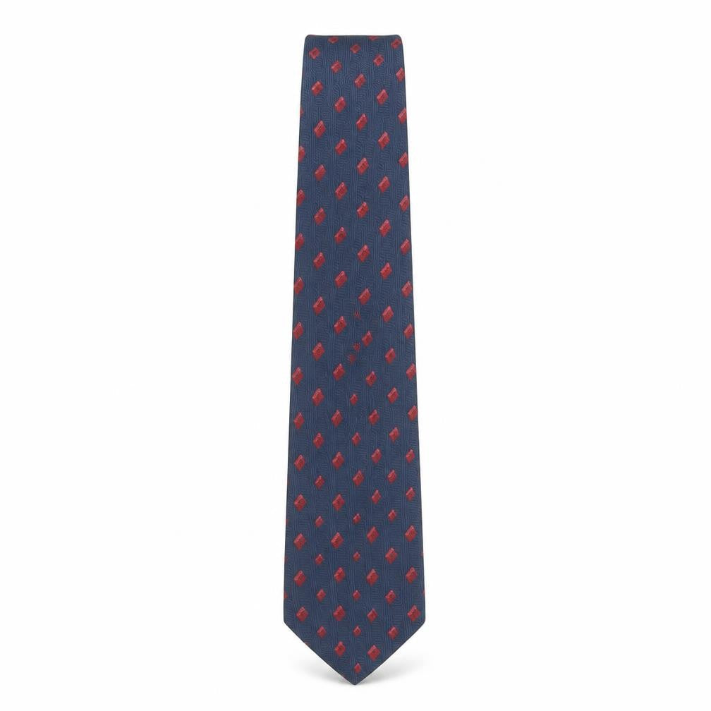 Mens Ciro Citterio Blue Geometric 100% Polyester  Tie