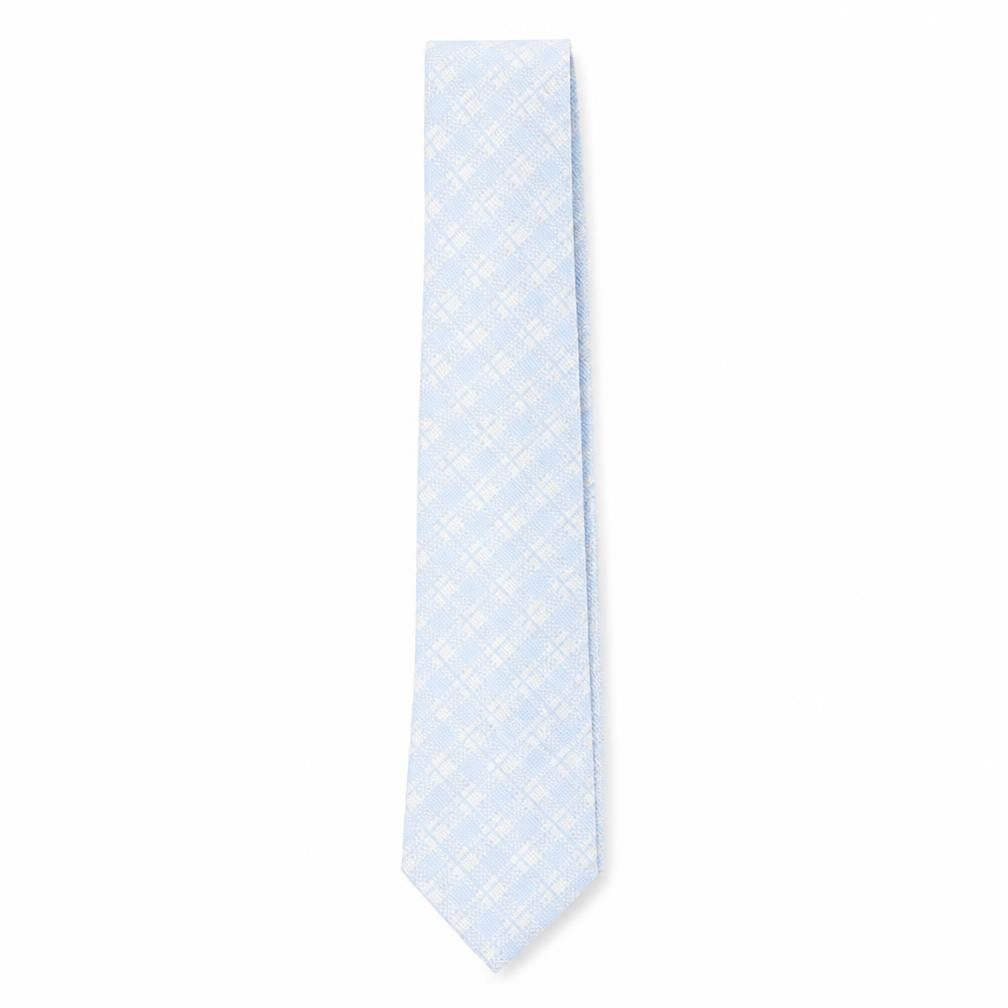 Mens Fraser Blue Plaids & Checks 100% Silk  Tie