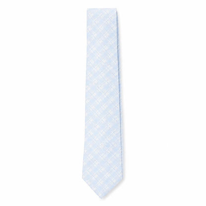 Mens Fraser Blue Plaids & Checks 100% Silk  Tie