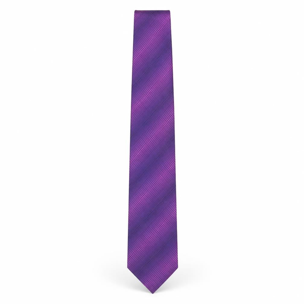 Mens Thomas Nash Purple Geometric 100% Silk  Tie