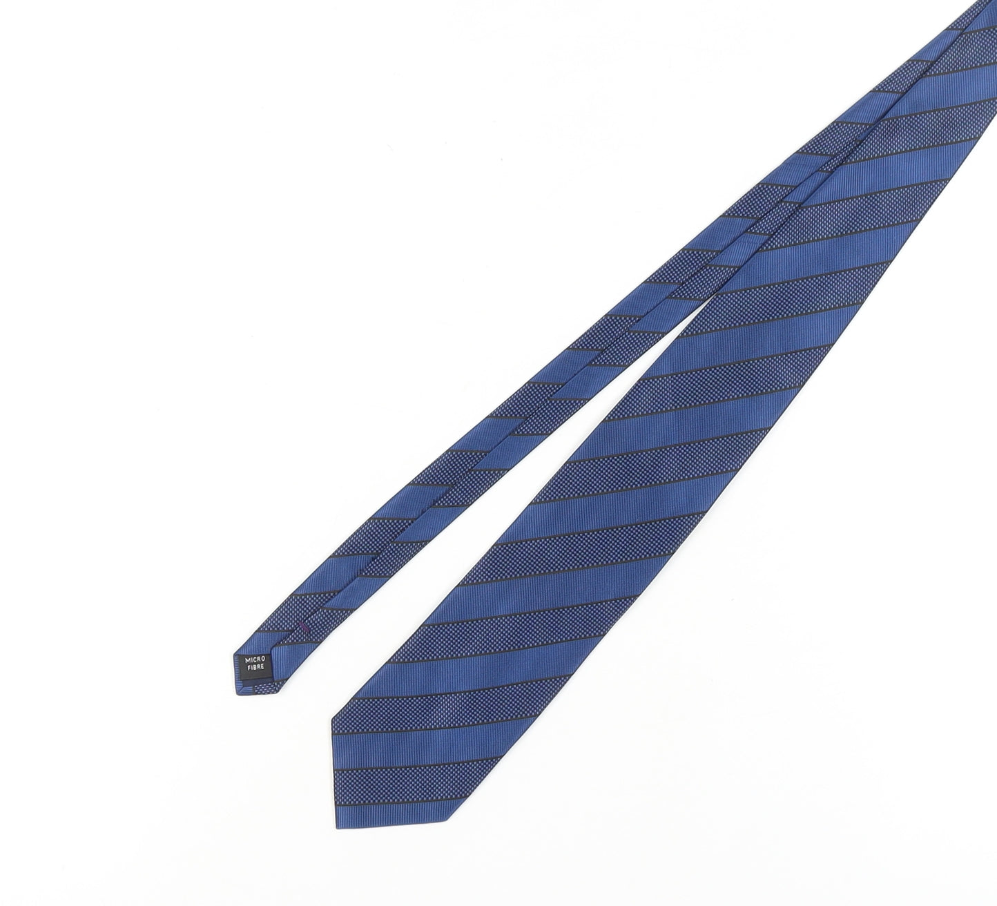 Satya Paul Men's Blue Striped Designer Tie