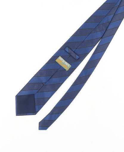 Satya Paul Men's Blue Striped Designer Tie