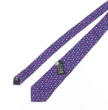 Jaeger Men's Multicoloured Polka Dot Silk Tie