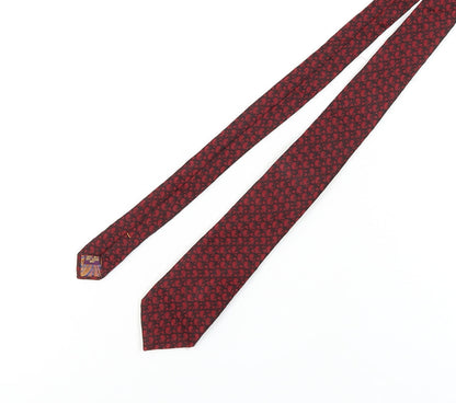 Mens Feraud Red Paisley 100% Silk  Tie