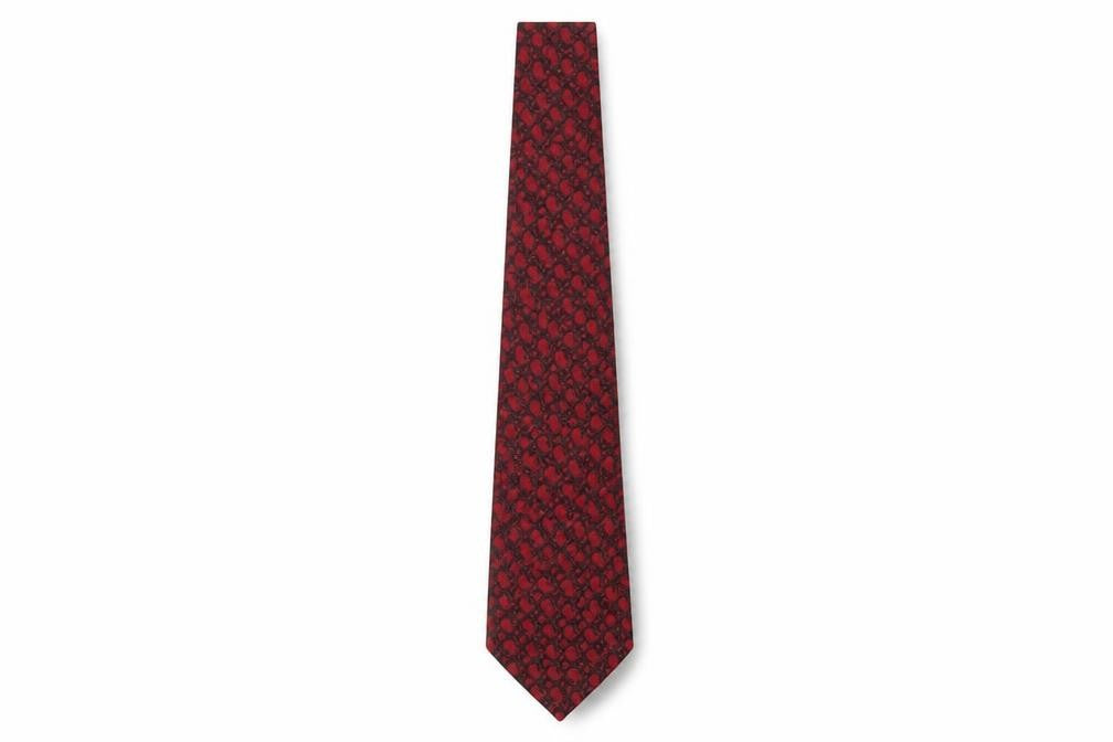 Mens Feraud Red Paisley 100% Silk  Tie