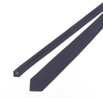 Jeff Banks Men's Purple Silk Polka Dot Designer Tie