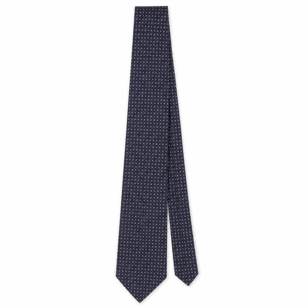Mens Jeff Banks Purple Polka Dot 100% Silk Designer Tie