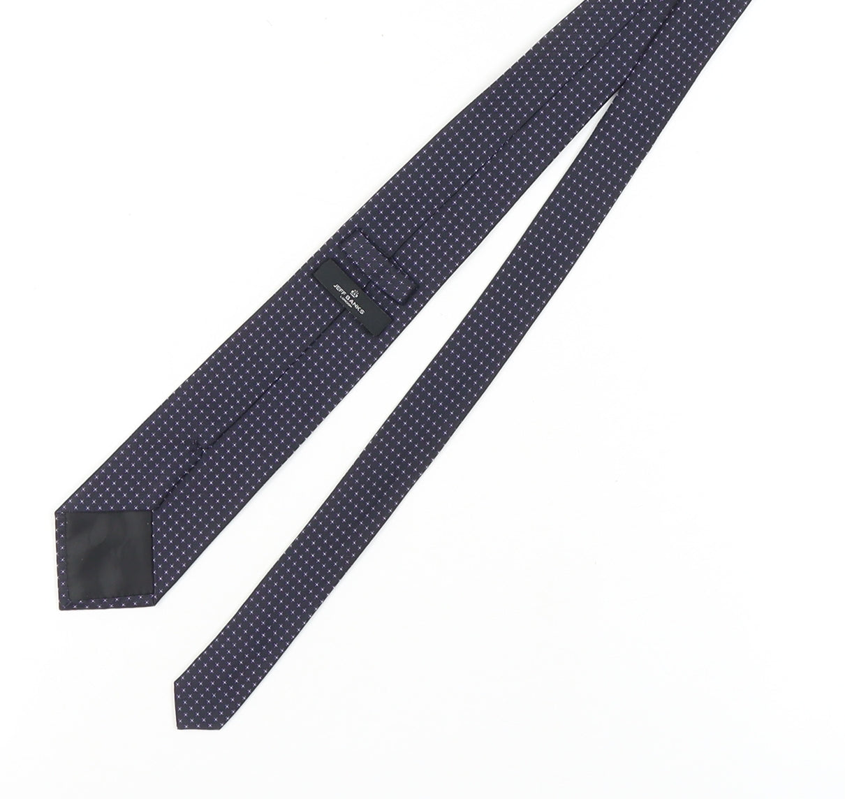 Jeff Banks Men's Purple Silk Polka Dot Designer Tie