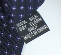 Jeff Banks Men's Purple Silk Polka Dot Designer Tie