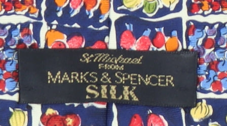 Marks and Spencer Multicoloured Silk Floral Tie