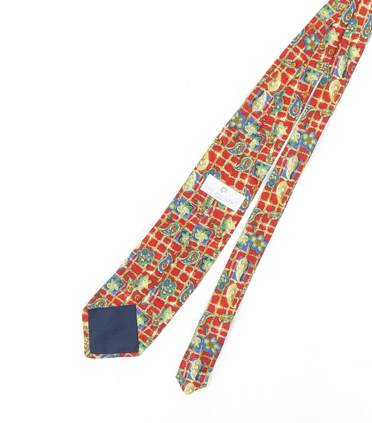 José Piscador Men's Red Paisley Tie - 100% Polyester