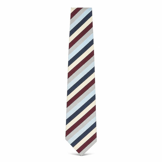 Mens Racing Green Multicoloured Striped 100% Silk  Tie