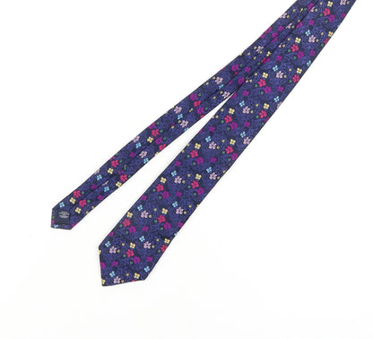 Mens Charles Tyrwhitt Multicoloured Floral 100% Silk  Tie