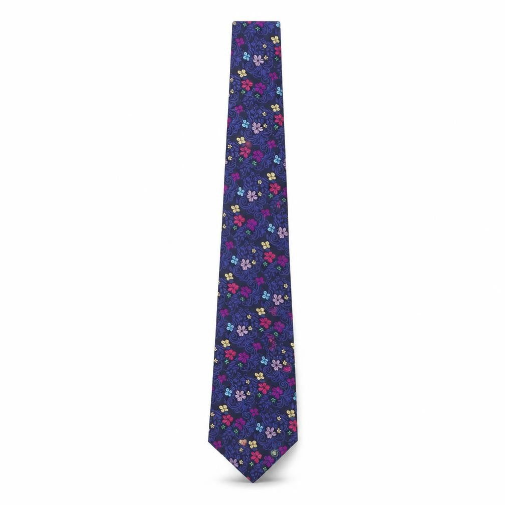 Mens Charles Tyrwhitt Multicoloured Floral 100% Silk  Tie