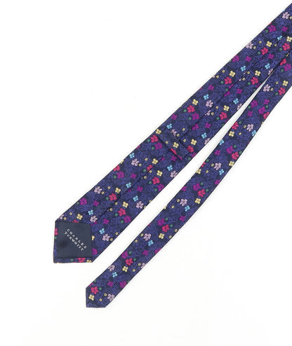 Mens Charles Tyrwhitt Multicoloured Floral 100% Silk  Tie