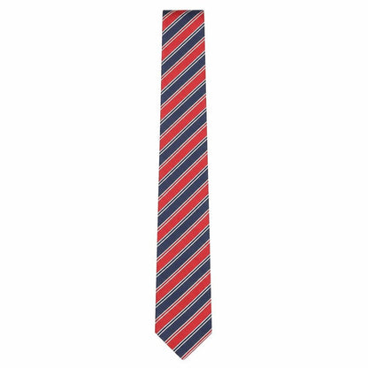 Mens Jaeger Multicoloured Striped 100% Silk Slim Tie