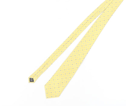 Austin Reed Men's Yellow Polka Dot Silk Tie
