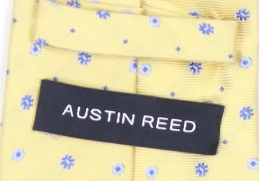 Austin Reed Men's Yellow Polka Dot Silk Tie