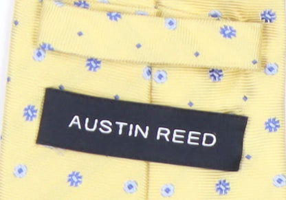 Austin Reed Men's Yellow Polka Dot Silk Tie