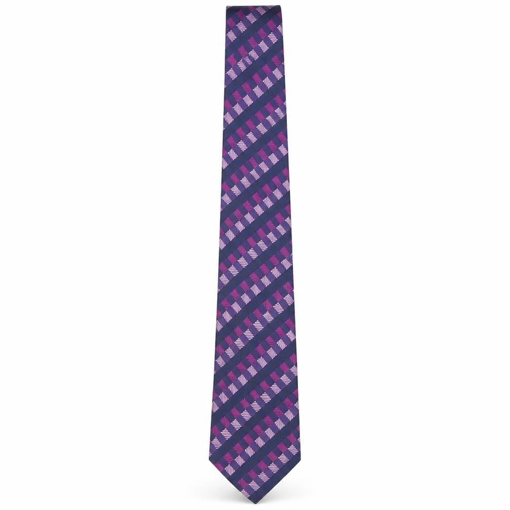 Mens TieRack Multicoloured Plaids & Checks 100% Silk  Tie