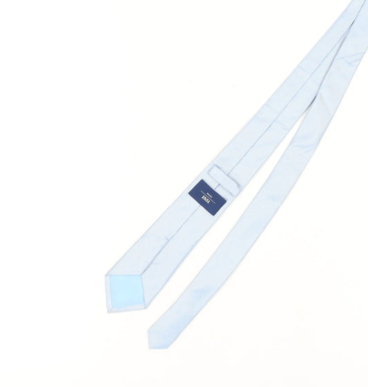 Moss 1851 Blue Silk Slim Men's Tie - New