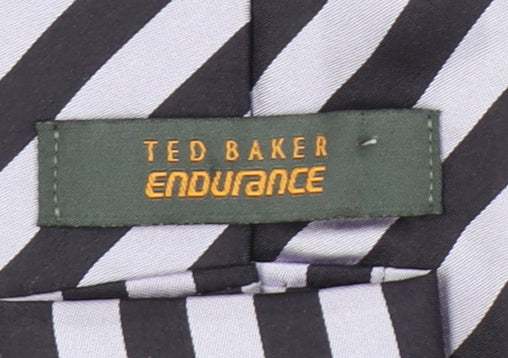 Mens Ted Baker Multicoloured Striped 100% Silk  Tie