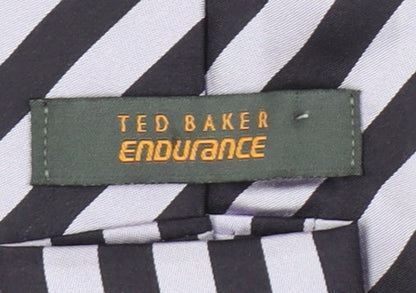 Mens Ted Baker Multicoloured Striped 100% Silk  Tie