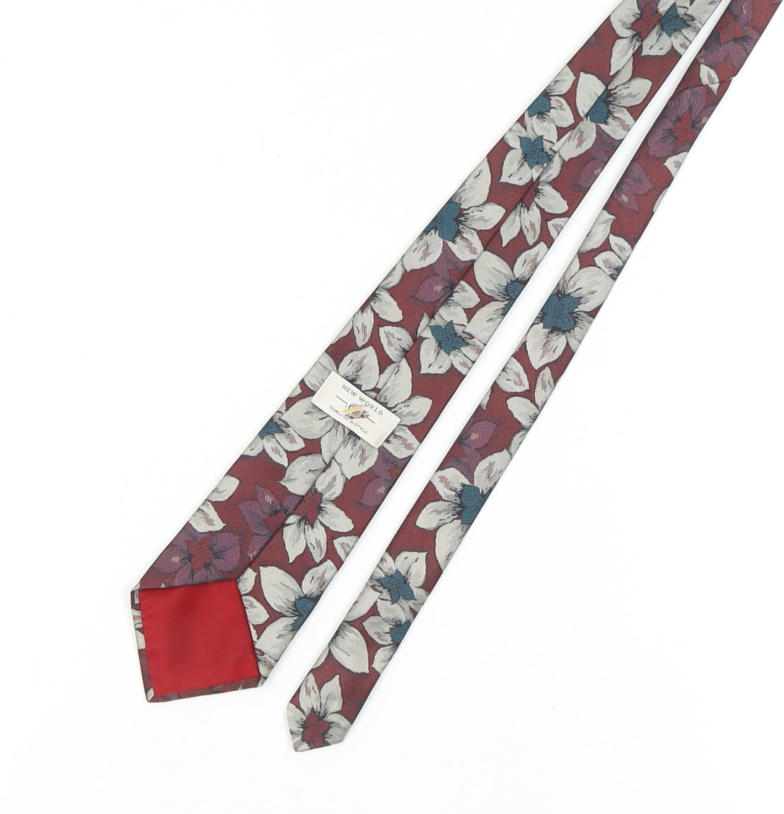 New World Men's Multicoloured Floral Tie