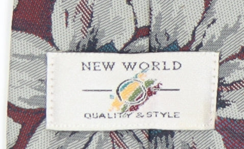 New World Men's Multicoloured Floral Tie