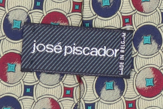 José Piscador Men's Multicoloured Silk Designer Tie