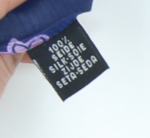 Mens Daniel Hechter Blue Floral 100% Silk Designer Tie