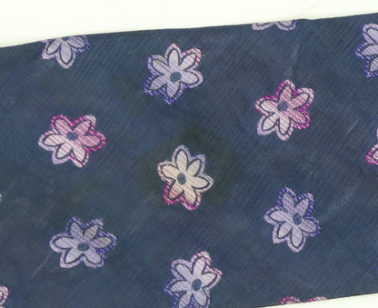 Mens Daniel Hechter Blue Floral 100% Silk Designer Tie