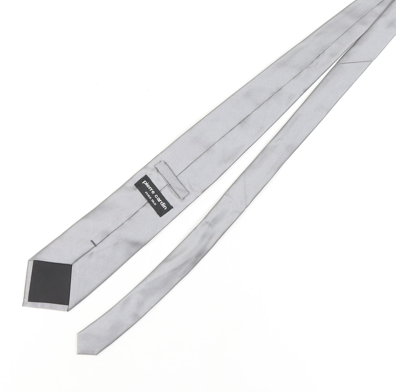 Pierre Cardin Silver Silk Men's Tie