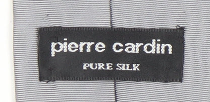 Pierre Cardin Silver Silk Men's Tie