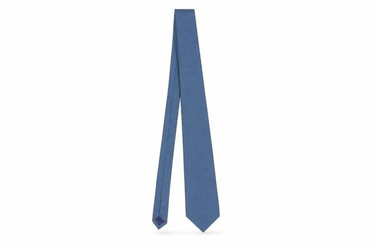 Mens Moss Blue  100% Silk  Tie