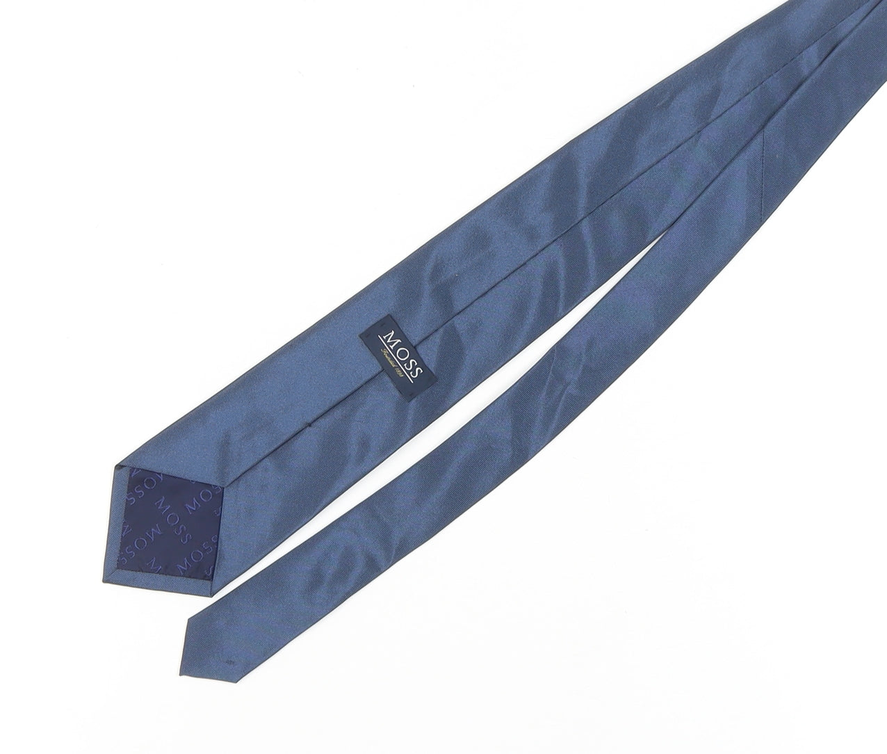 Moss Men's Blue Silk Tie