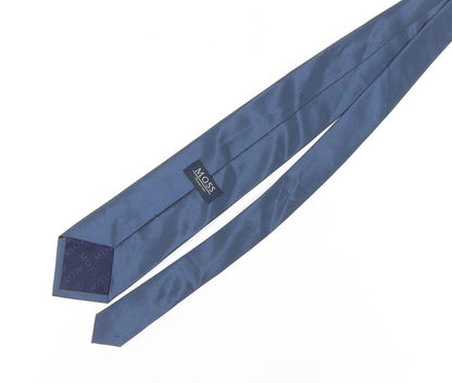 Moss Men's Blue Silk Tie