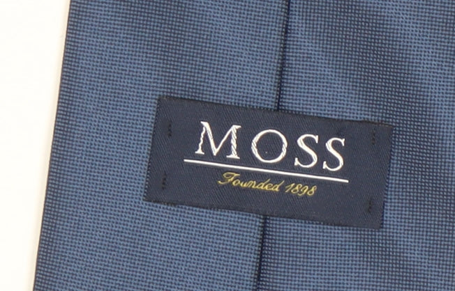 Moss Men's Blue Silk Tie