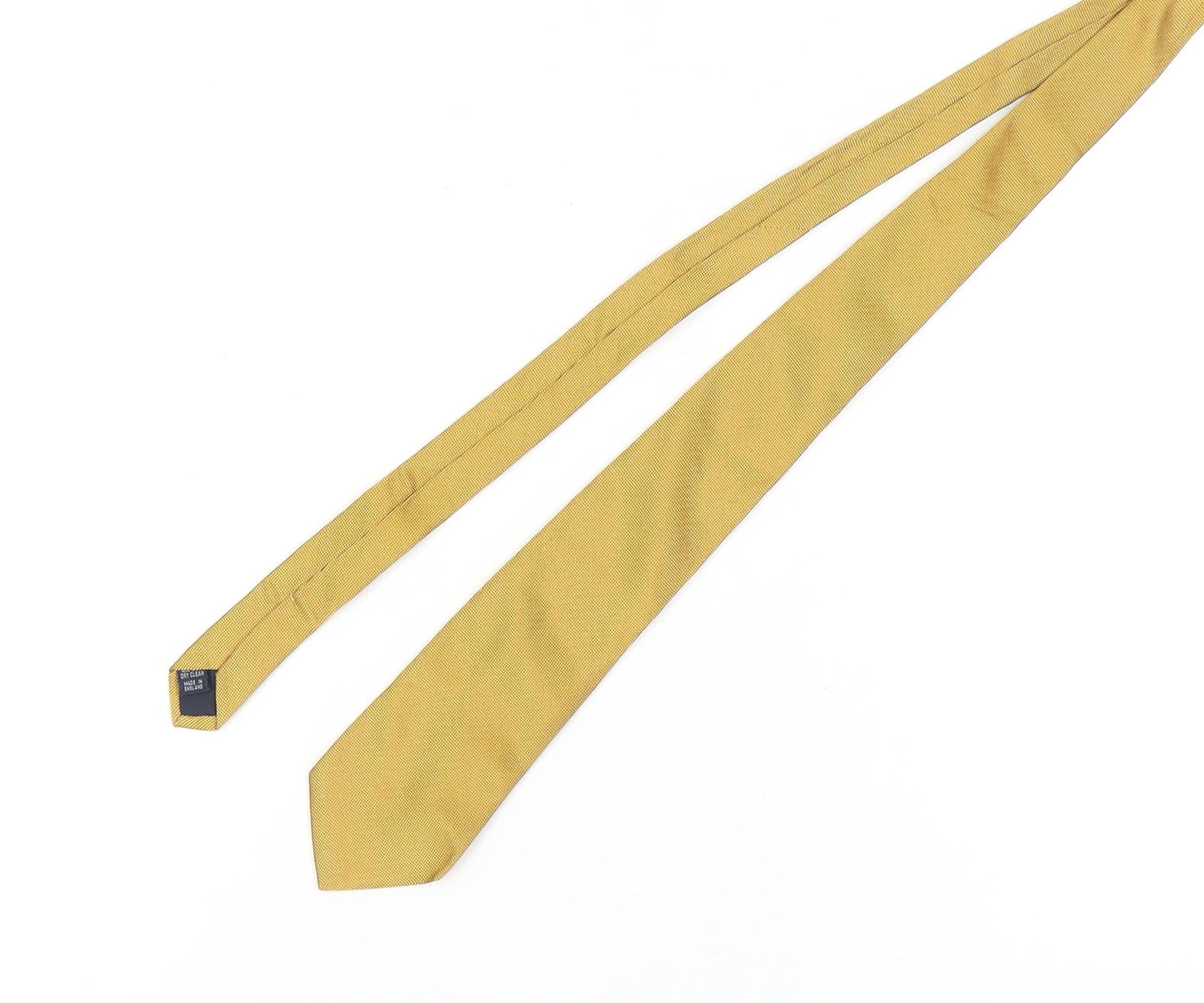 Mens Aquascutum Gold  100% Silk  Tie