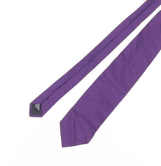 Giorgio Armani Men's Purple Silk Tie