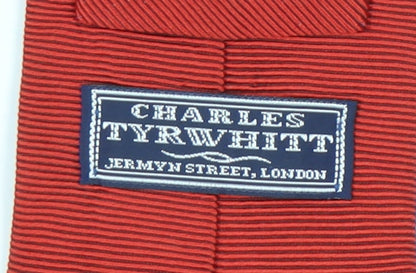 Mens Charles Tyrwhitt Red  100% Silk  Tie