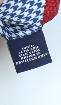 Mens Charles Tyrwhitt Red  100% Silk Designer Tie