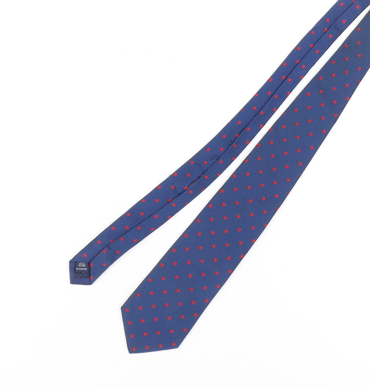Mens Charles Tyrwhitt Blue Polka Dot 100% Silk  Tie