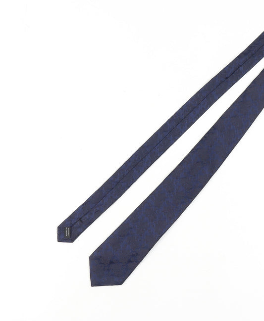 Frank Rostron Men's Blue Paisley Silk Slim Tie